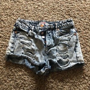 High waisted shorts